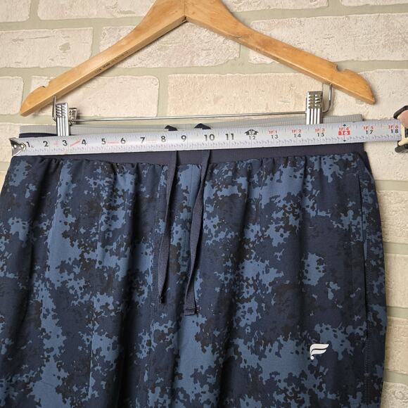 Fabletics Fundamental Pant Mens Large Blue Camo Zip Pocket - Picture 7 of 12